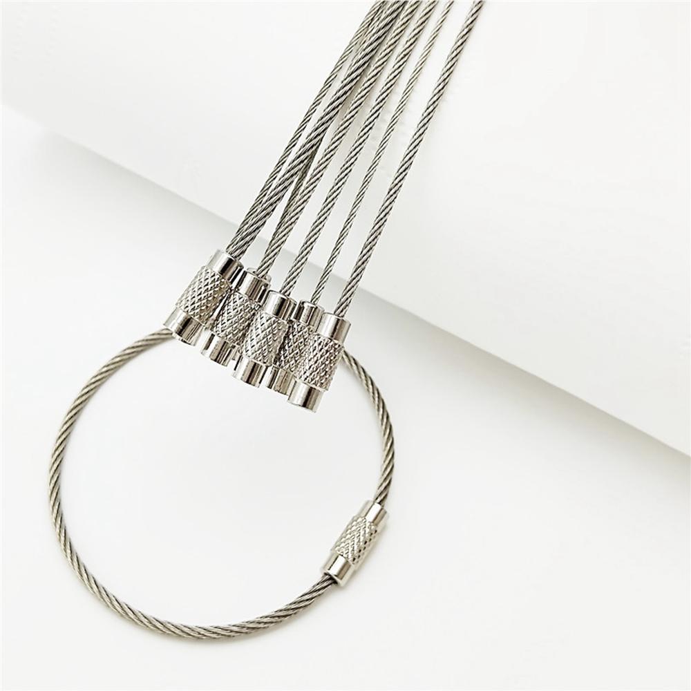 5/ 10/ 15 móc khóa bằng thép không gỉ cao cấp