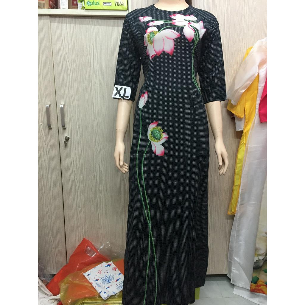 🥼🎗💎Aó dài đẹp size XL, chất vải lụa đẹp co  giãn nhẹ