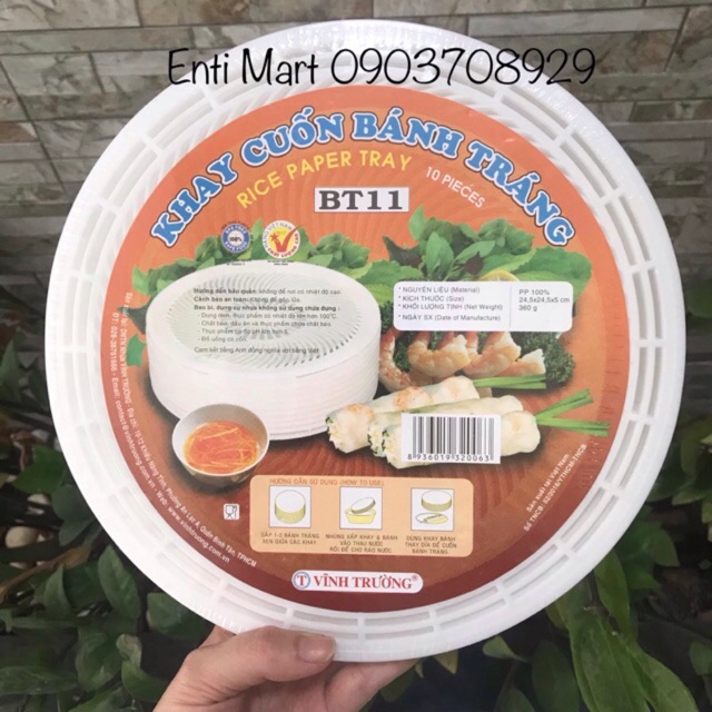 Khay cuốn bánh tráng (10 khay)