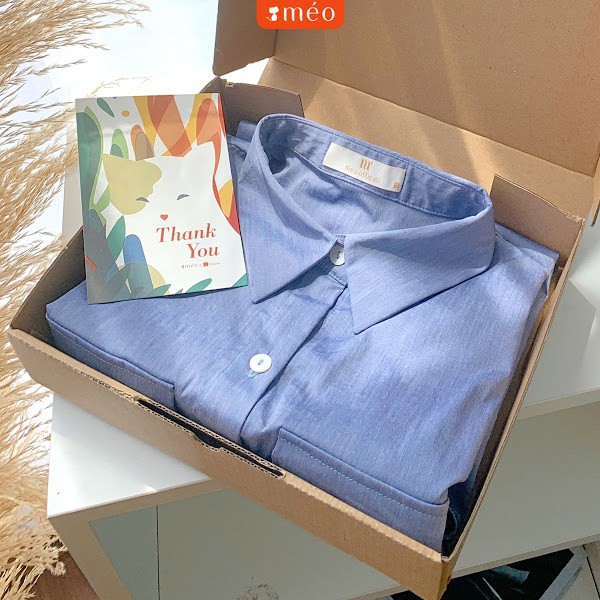 [Mã WABRJM1111 giảm 10% đơn 99K] [MÉO SHOP] Áo Sơ Mi ngắn tay túi hộp Vilia | BigBuy360 - bigbuy360.vn