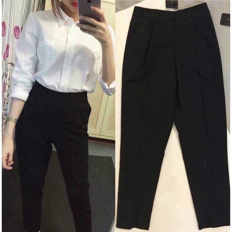 Quần tây cực chất vải tuyết mưa dày đẹp N10110