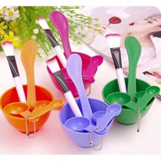 Bộ chén cọ đắp mặt nạ
