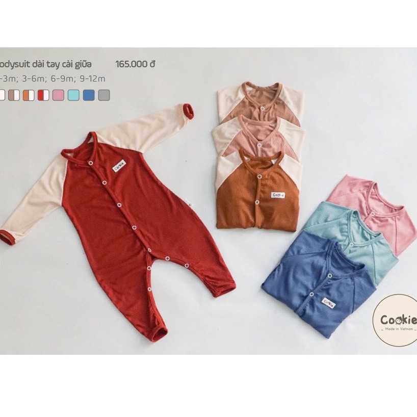 Quần áo trẻ em Cookie - Bodysuit Body cotton tăm mềm  TAMIBEBE