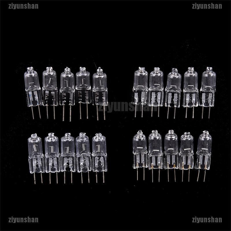 Bộ 3 Bóng Đèn Halogen 12V 10W 20W 35W 45W G4 Chất Lượng Cao