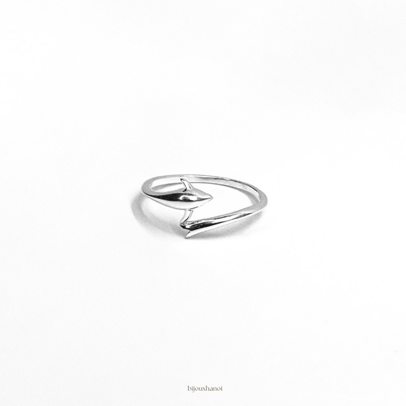 [R021] NHẪN BẠC 925 STERLING SILVER WHALE RING