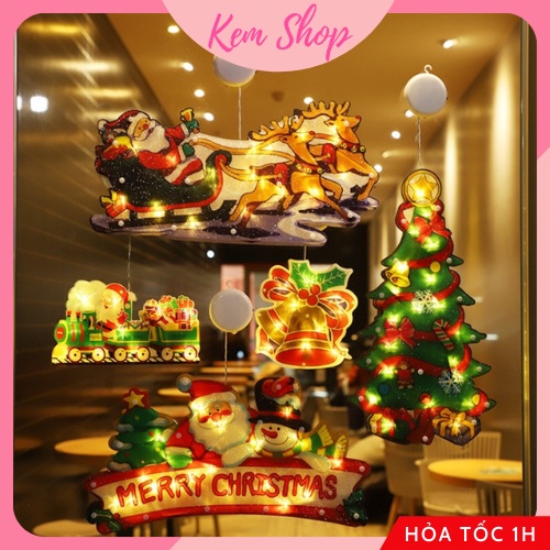 Đèn Treo Trang Trí Chủ Đề Giáng Sinh Noel Christmas Dùng Để Treo Cửa Treo Tường Rất Bắt Mắt - Kemshop K71