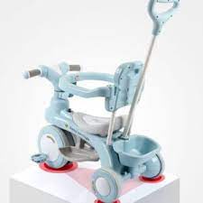 Xe ba bánh có cán đẩy cao cấp  có đèn nhạc