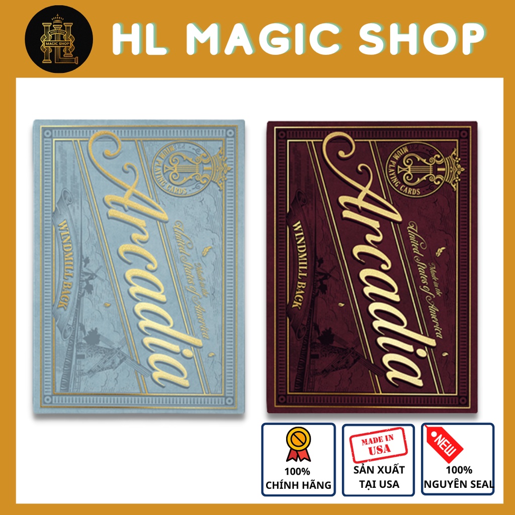 Bộ bài tây, bài ảo thuật The Windwill Back Playing Cards - Bài Mỹ - Bài Chính Hãng