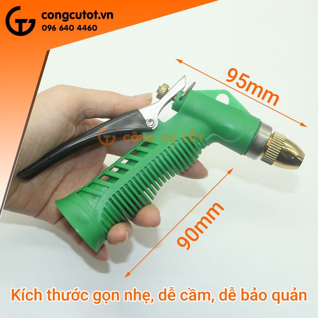 Vòi xịt nước đầu đồng Green Garden Hệ inch
