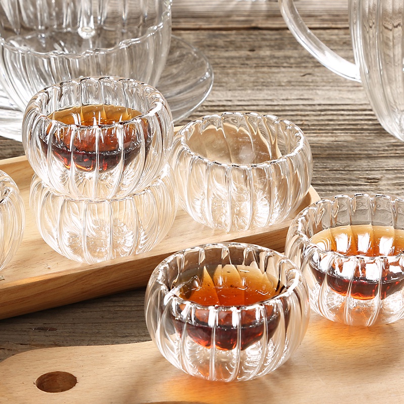 Ly trà tròn hai lớp chống nóng L005