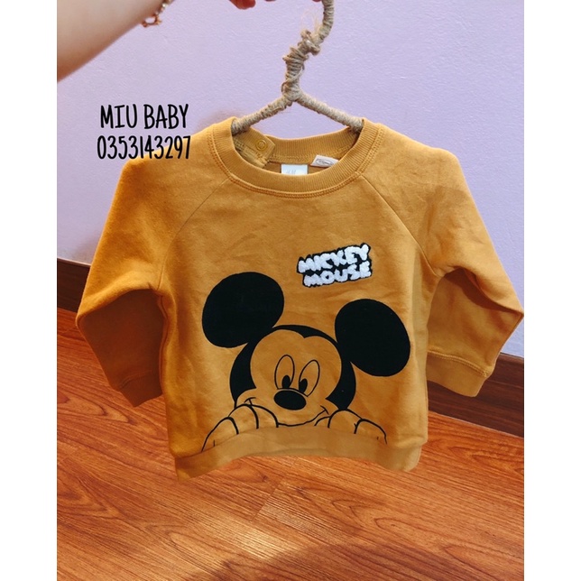 Áo nỉ mickey bé trai du xịn cực đẹp