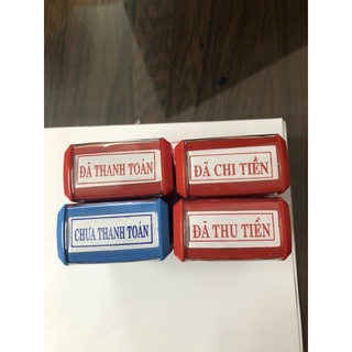 Con dấu ĐÃ THU TIỀN mực đỏ thông dụng