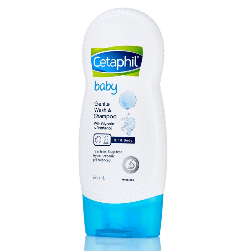 (Date 12/22)Sữa tắm gội Cetaphil Baby Gentle Wash &amp; Shampoo 230ml