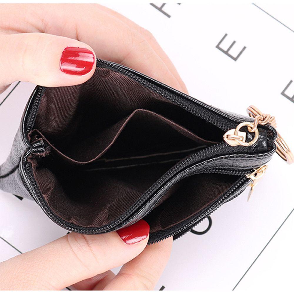 Ví Da PU Mini Đựng Tiền Xu Và Thẻ Dành Cho Nữ Giá Đỡ