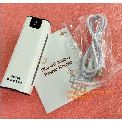 Bộ phát wifi 3G/4G Từ Sim Cao Cấp Kiêm Sạc Dự Phòng 2200mAh