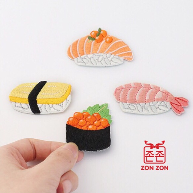 Sticker là áo sushi cá hồi, sushi tôm- SP002154