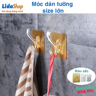 Móc dán tường chịu lực , móc dán treo đồ đa năng siêu dính bản to 7.5 x 8.5 cm treo quần áo , xoong nồi tiện lợi _MVB
