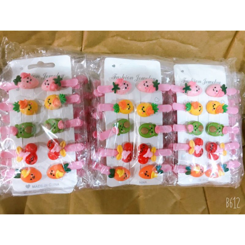 SET 10 CÁI HOẠ TIẾT | KẸP MỎ VỊT NHỰA DẺO MINI NHIỀU HOẠ TIẾT | VIDEO THẬT | KISS PLAZA