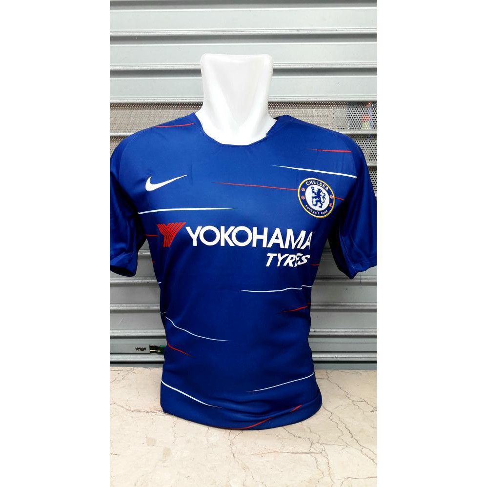 Áo Thun Tay Ngắn Cổ Tròn In Hình Đội Bóng Chelsea 2018 / 2019 Grade Ori Q2k2 606w