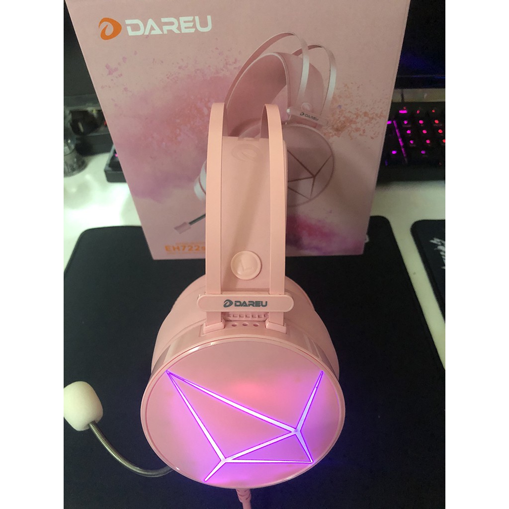 Tai nghe Gaming DAREU EH722s MAGIC QUEEN - Phiên bản màu hồng đặc biệt - ÂM THANH GIẢ LẬP 7.1 - BH 12 tháng | BigBuy360 - bigbuy360.vn