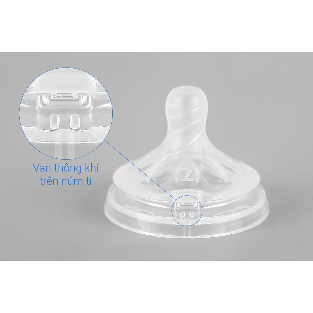 Bình sữa Avent, bình sữa silicon cổ rộng cho bé 125ml, 260ml bằng nhữa PP, có tách set