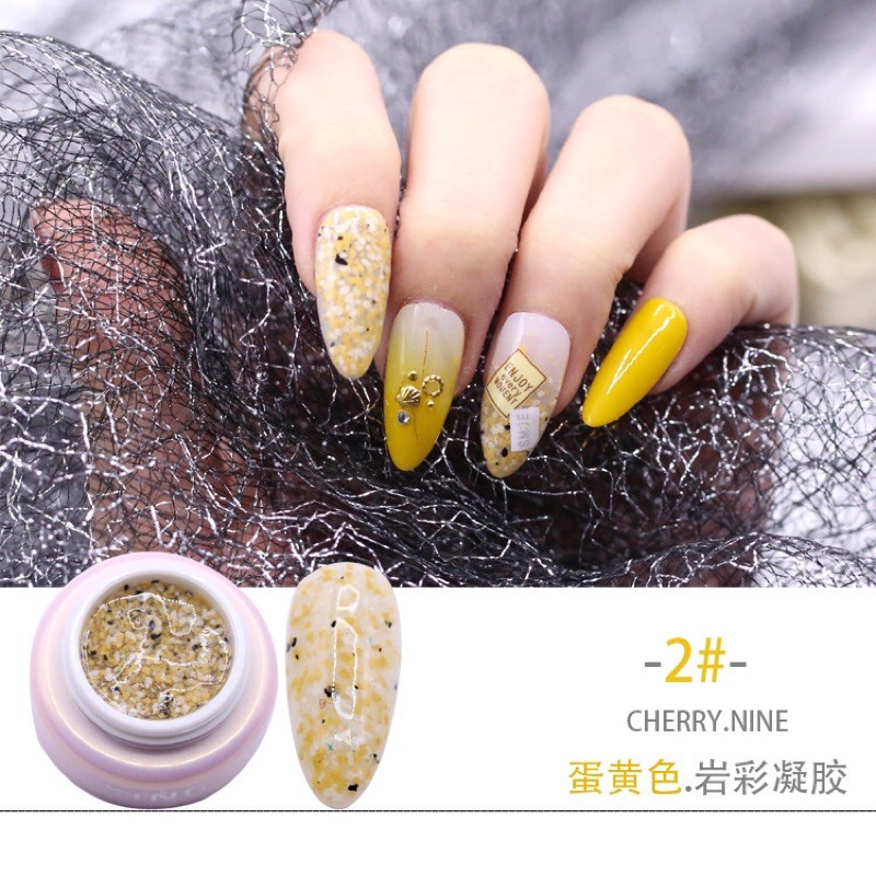 Sơn gel đá set 6 màu sơn đắp móng