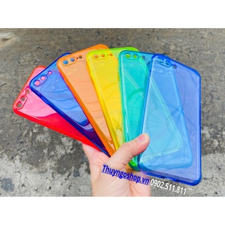 Ốp lưng silicon màu trong phản quang ip 11 - ip 11 pro - ip 11 pro max - ip xs max - ip xr - ip x/xs - ip 7plus