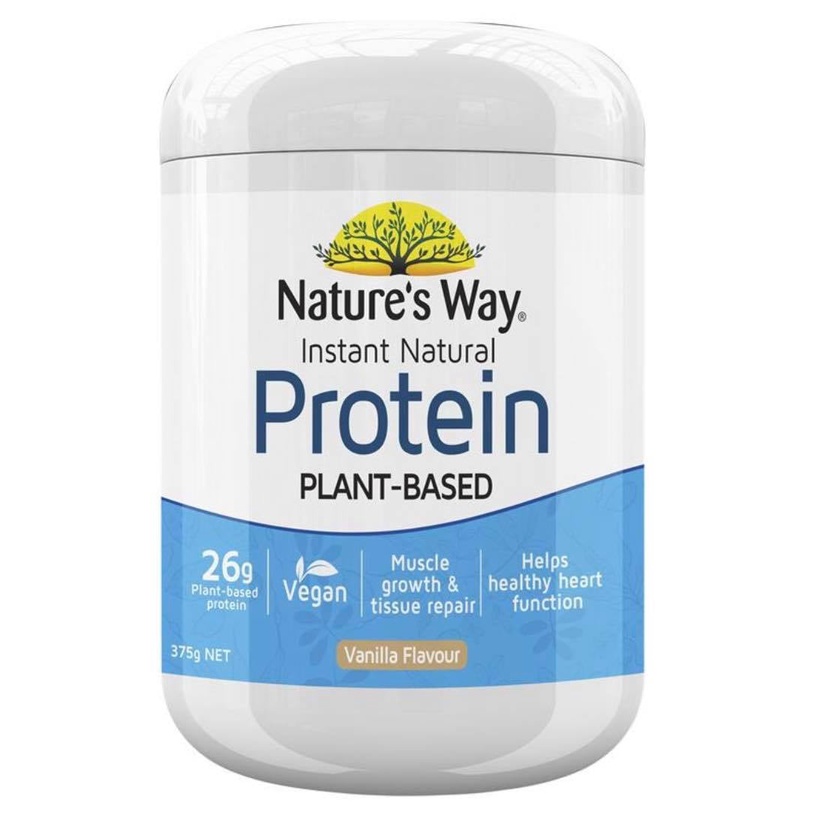 Bột Uống Cung Cấp Protein Thực Vật Nature's Way Protein 375g Unflavoured, Vị Vani Và Socola