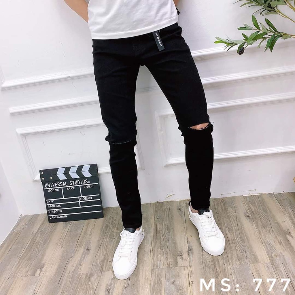 Quần jean nam chất bò cao cấp co dãn 4 chiều cực đẹp from dáng skinny đẹp CAROLLSTORE Q777