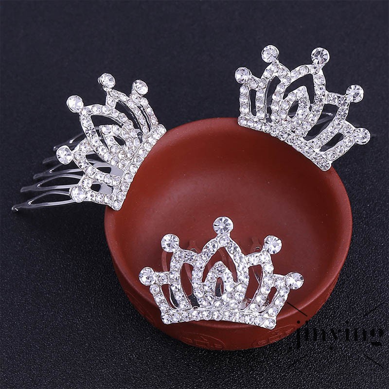 GETNOIVAS Lược cài tóc hình vương miện sang trọng phong cách Hàn Quốc cho nữ