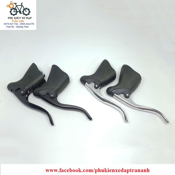 Cặp tay phanh sừng nhôm xe đạp road