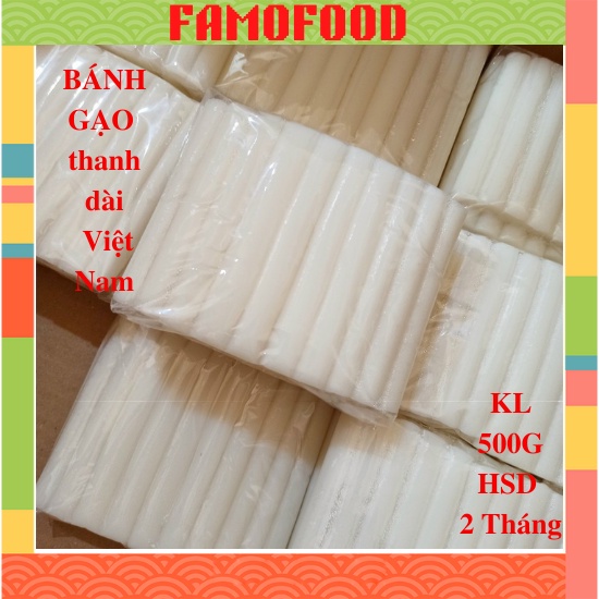 Tokbokki bánh gạo hàn quốc nguyên thanh, Toppocki Famofood gói 500g