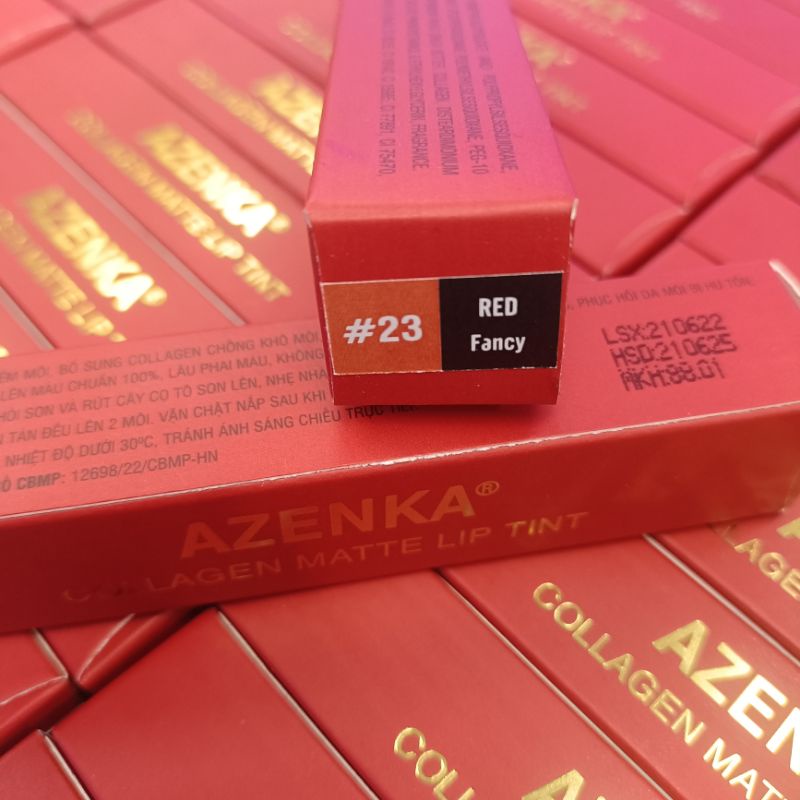 Son kem lì AZENKA Collagen Matte Lip Tin