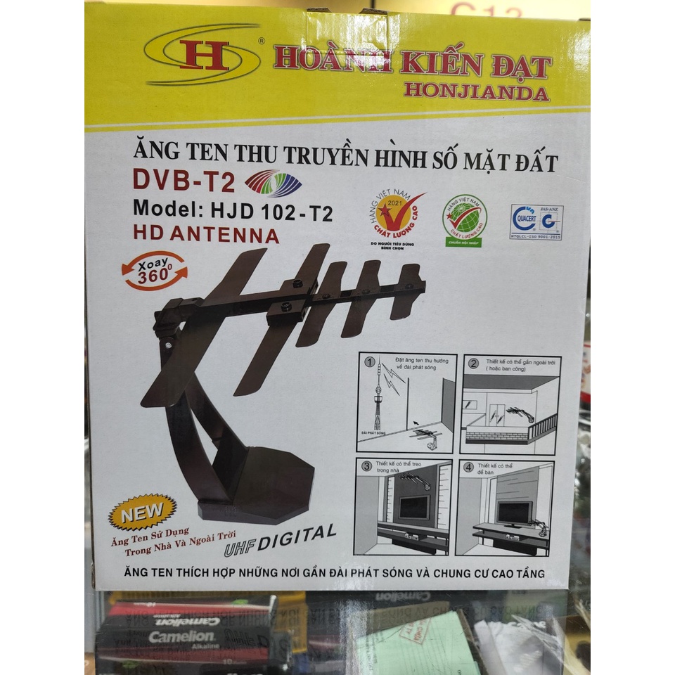 ANTEN Tivi Kỹ Thuật Số DVB T2 Model HJD 102 T2 10M