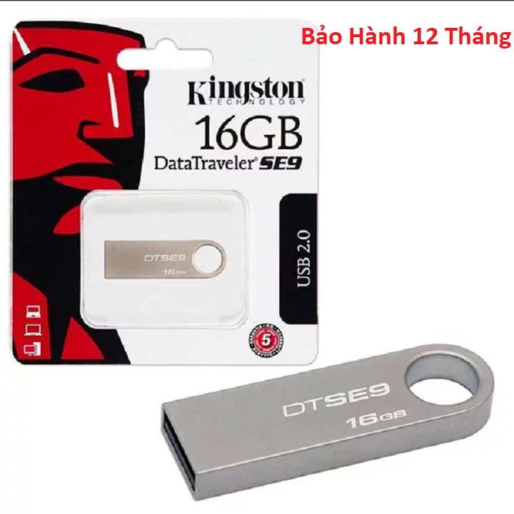 USB 2.0, 3.0, 3.1 Kingston DataTraveler SE9 4G, 8G, 16G, 32G, 64G Chính Hãng, Chống nước, Chống va Đập Bảo Hành 12 Tháng