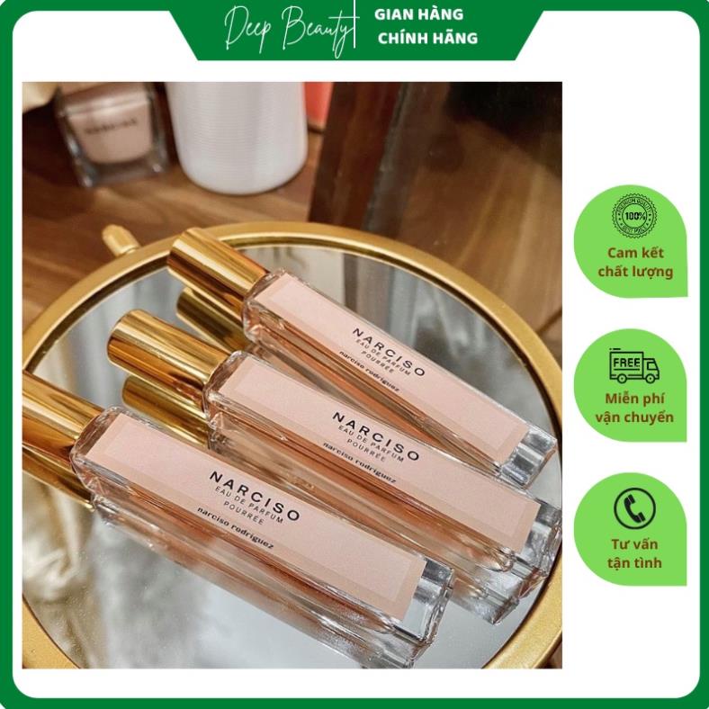 Nước hoa Narciso Rodriguez Poudree Màu Hồng Nhạt chiết 10ml , nước hoa tươi mát tự nhiên .
