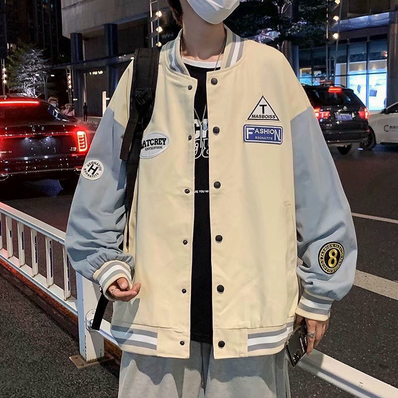 Áo khoác bomber unisex ⚡FREESHIP⚡ Áo bomber bóng chày ulzzang LOGO THÊU Siêu chất