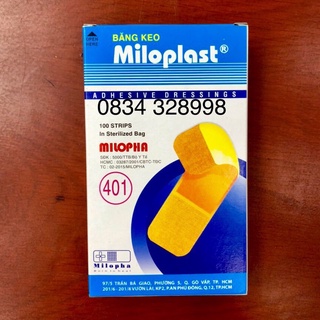 Băng cá nhân Miloplast 100 miếng/hộp