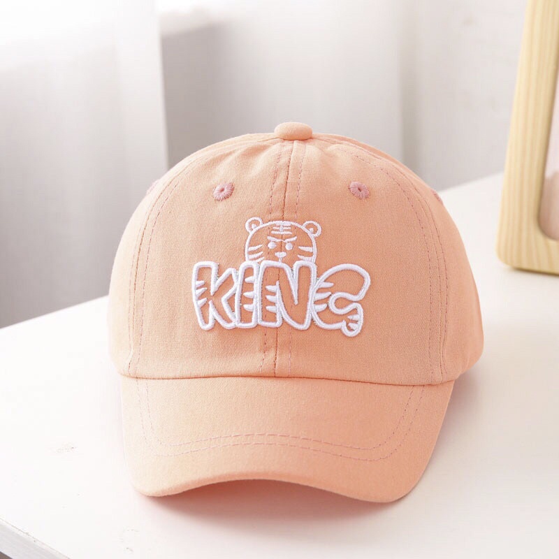 Mũ nón lưỡi trai thêu chữ KING cho bé 2-6 tuổi