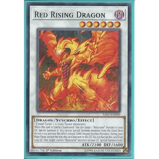 Lá bài thẻ bài Yugioh SAST -EN099 Red Rising Dragon