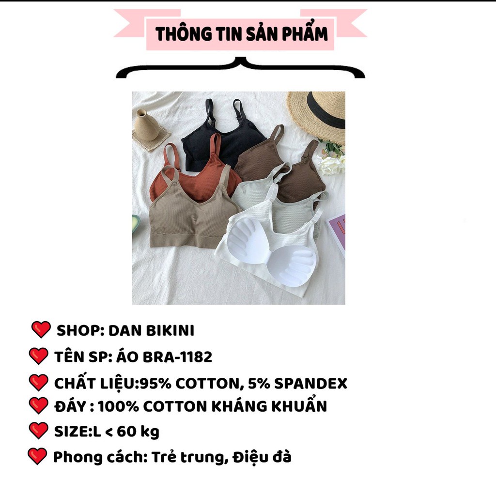 Áo Lót Nữ - Áo Bra Nữ không gọng nâng ngực tôn vòng 1 gợi cảm quyến rũ mã 1182
