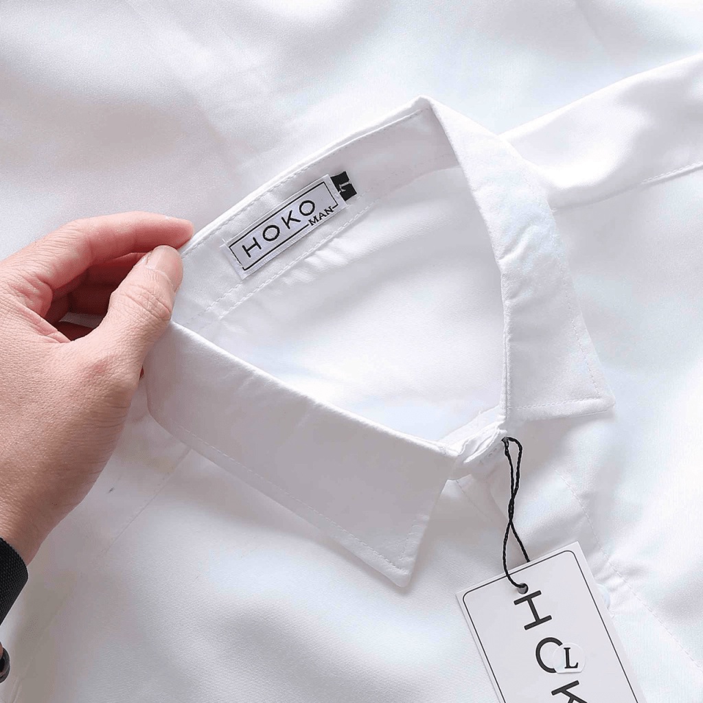 Áo Sơ Mi Nam tay Dài Thêu Logo Cao Cấp Chất Kate Lụa Mịn Mát Chuẩn Size Lịch Lãm Siêu Hot NEW UNISEX