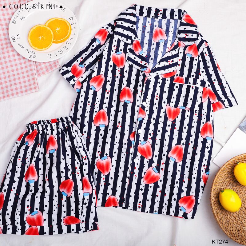 [Mã WA1606 giảm 15% đơn 99k] 𝑪𝑶𝑪𝑶 𝑩𝑰𝑲𝑰𝑵𝑰 Bộ Đồ Ngủ - Đồ Mặc Nhà Kate Thái ( KT274 ) | BigBuy360 - bigbuy360.vn