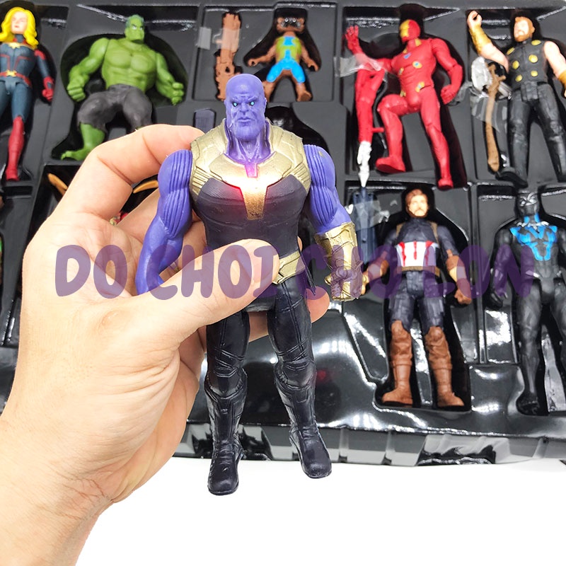 Hộp đồ chơi mô hình 10 siêu anh hùng Avengers Final Battle có đèn 28001