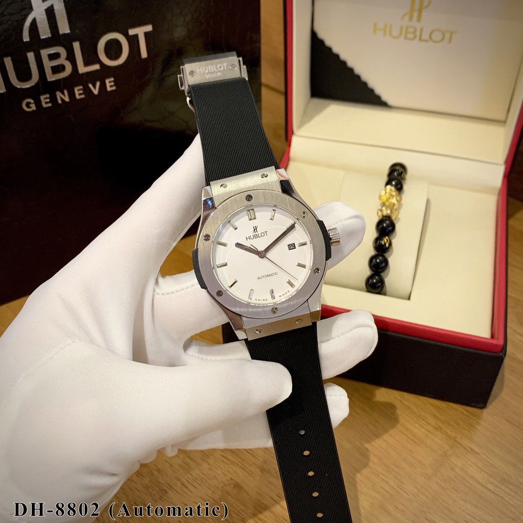 [Mã FAGREEN245 giảm tới 30K đơn 99K] [Máy cơ automatic] Đồng hồ nam Hublot máy cơ cao cấp chống nước - shop106