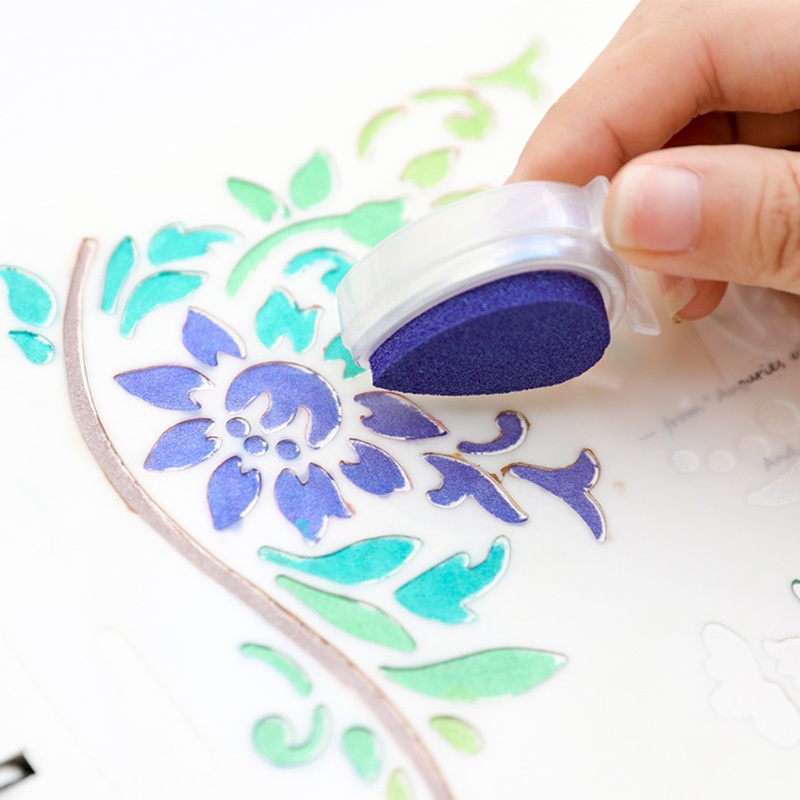 Mực In Dấu Bằng Giấy DIY Nhiều Màu Sắc Mới