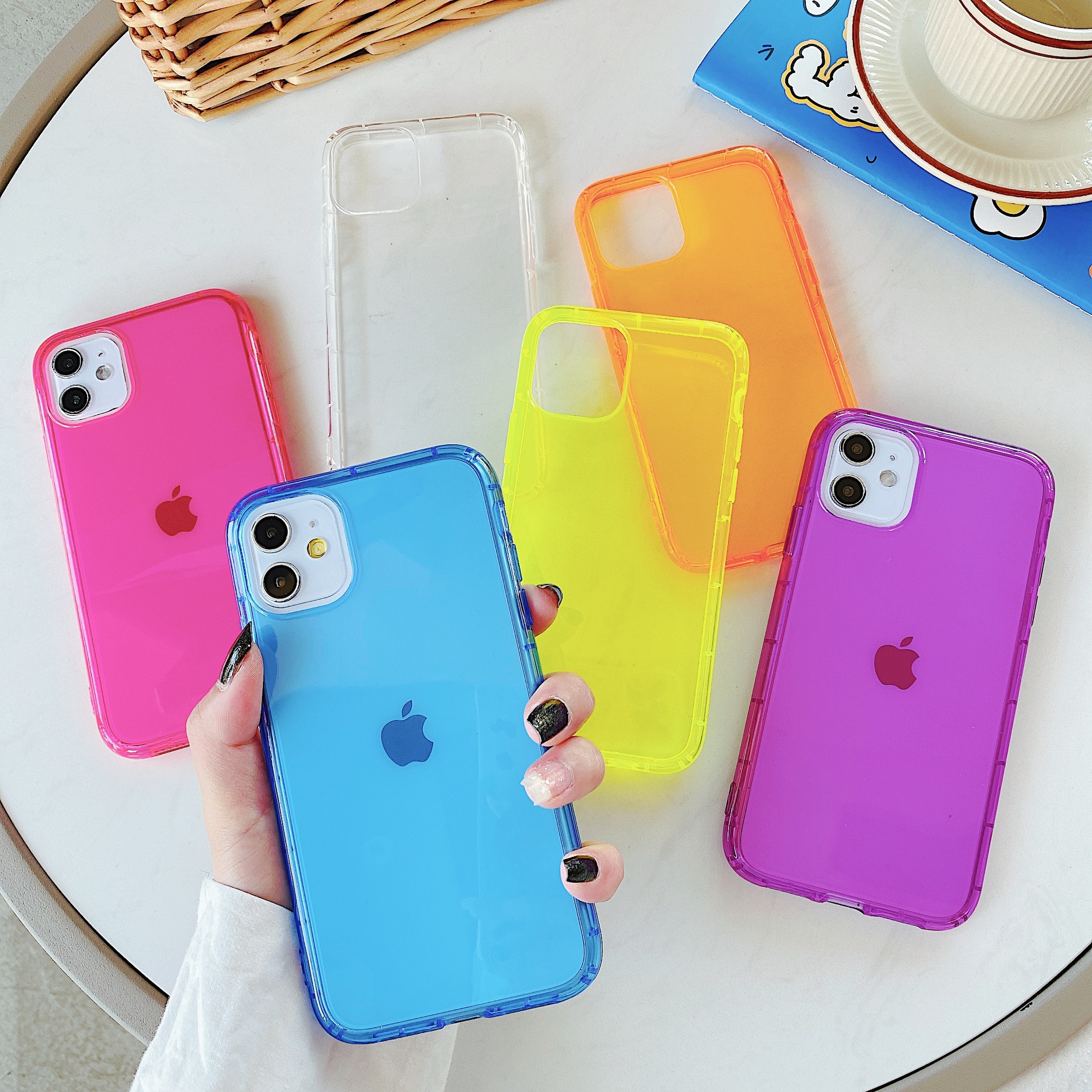 Ốp Lưng Silicone Màu Trơn Thời Trang Cho Iphone 6 / 7 / 8 Plus 11 Pro Max Xr Xs | BigBuy360 - bigbuy360.vn