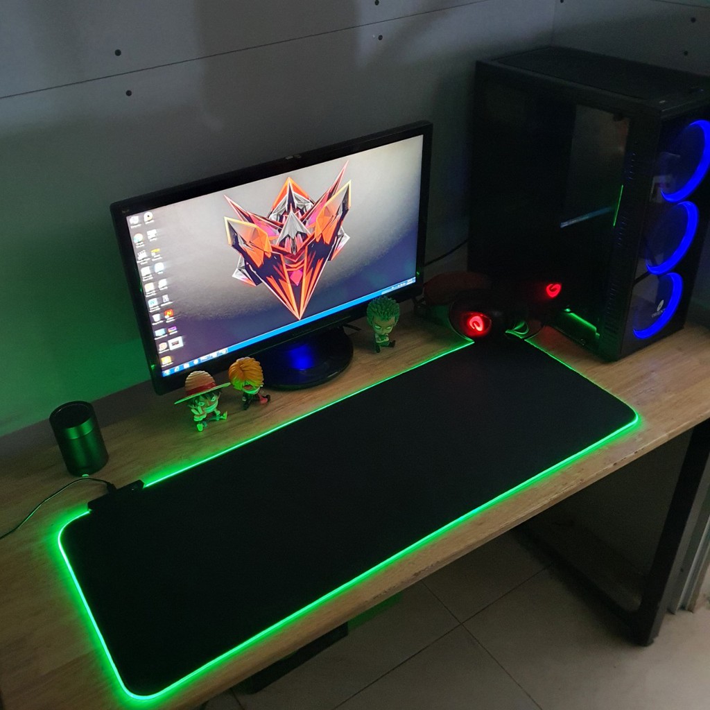 Lót chuột RGB, Pad chuột LED RGB 90x40 80x30 ♥️ FREESHIP ♥️ Bàn di chuột RGB siêu dày siêu bền chống nước | BigBuy360 - bigbuy360.vn