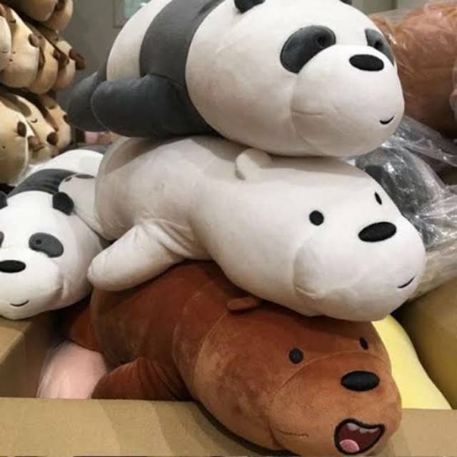 Búp Bê Hình Chú Gấu We Bare Bears 80cm Miniso Dễ Thương