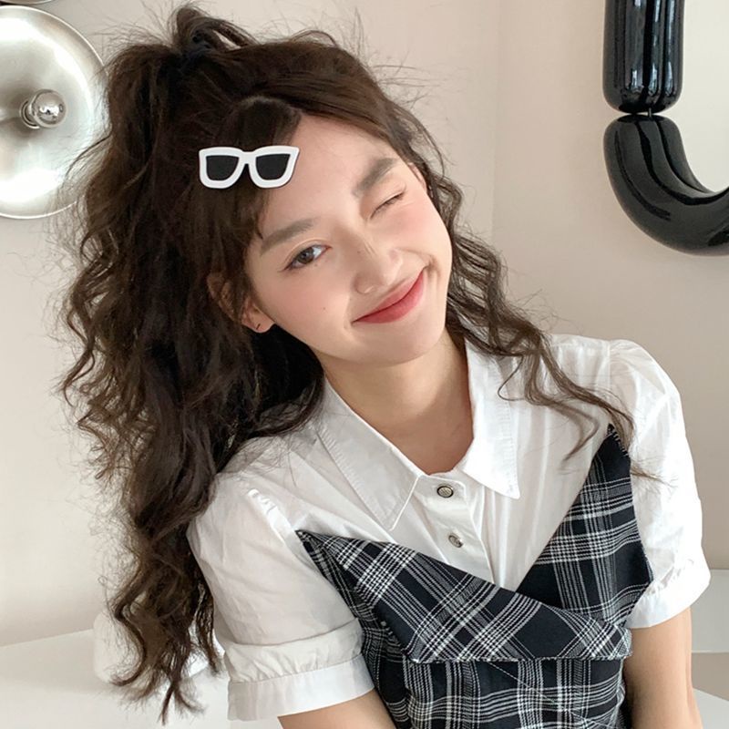 Kẹp Tóc Hình Mắt Kính Dễ Thương Vui Nhộn Sáng Tạo Cho Nữ